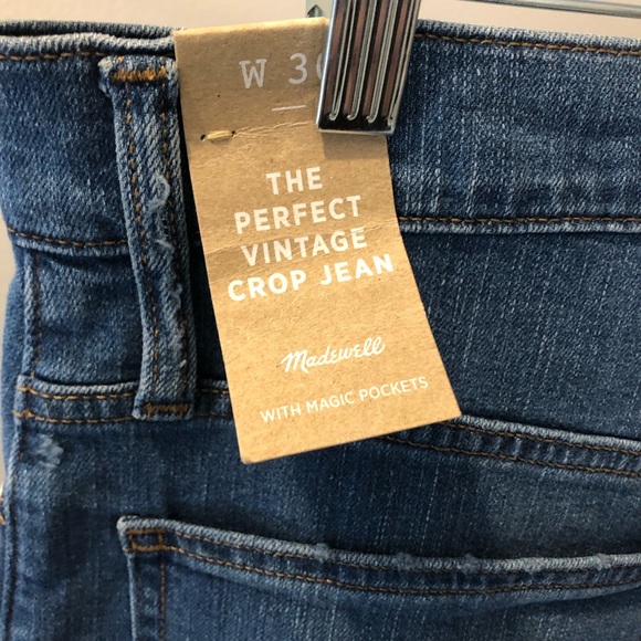 Madewell Jeans The Perfect Vintage Crop Jean, Woman’s 30, or US size 10 - Picture 8 of 8